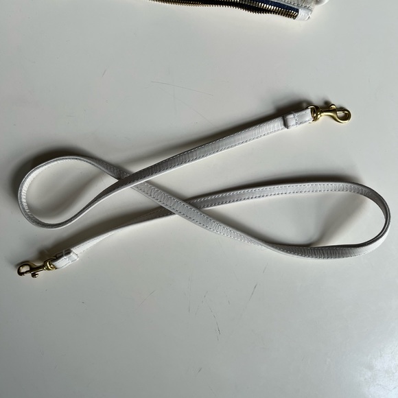 Clare V. Pony hair grey white leopard cheetah print spotted foldover clutch - Picture 4 of 6